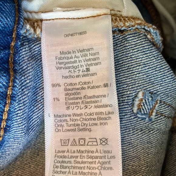 Madewell The Perfect Vintage Wide-Leg Jean in Medium Wash Women’s Size 25 - Picture 7 of 10